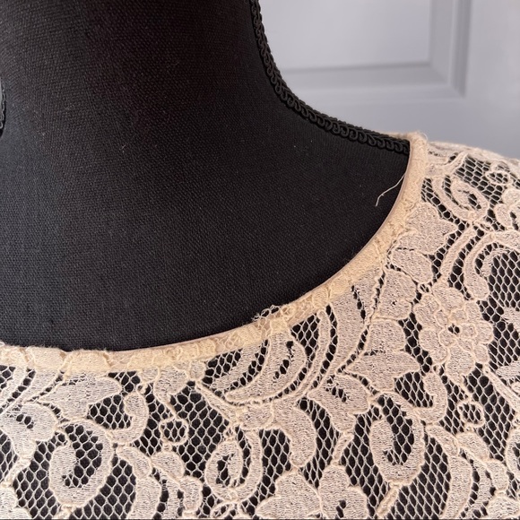 Anthropologie | Maeve Coral Top with Ivory Lace - Picture 8 of 11